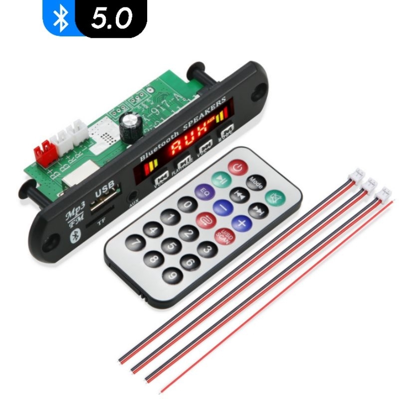 Placa Decodificador Amplificada Bluetooth 50W 2x25W MP3 USB P2 12V em Oferta na Shopee