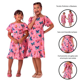 VESTIDO INFANTIL MENINA TEMA BORBOLETA VESTIDO INFANTIL LUXO