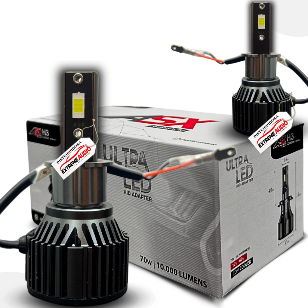 Ultraled Canbus 10000 Lumens 6000k - 70w- H3