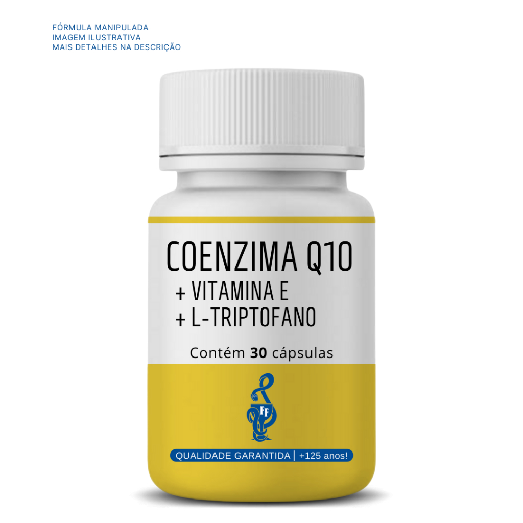 Coenzima Q10 200mg + Vitamina E + L-triptofano 30 CPS - ( Ubiquinona, Coq-10 )