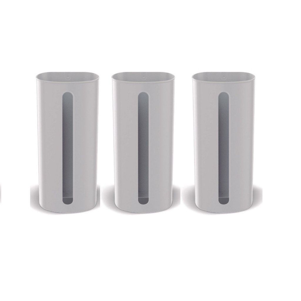 KIT 3 PUXA SACO PORTA SACOLA DE PAREDE DISPENSER PLÁSTICO em Oferta na Shopee