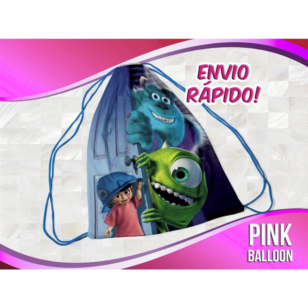 MOCHILINHA MONSTROS S.A 2 (ENVIO RÁPIDO) - SACOLINHA LEMBRANCINHA