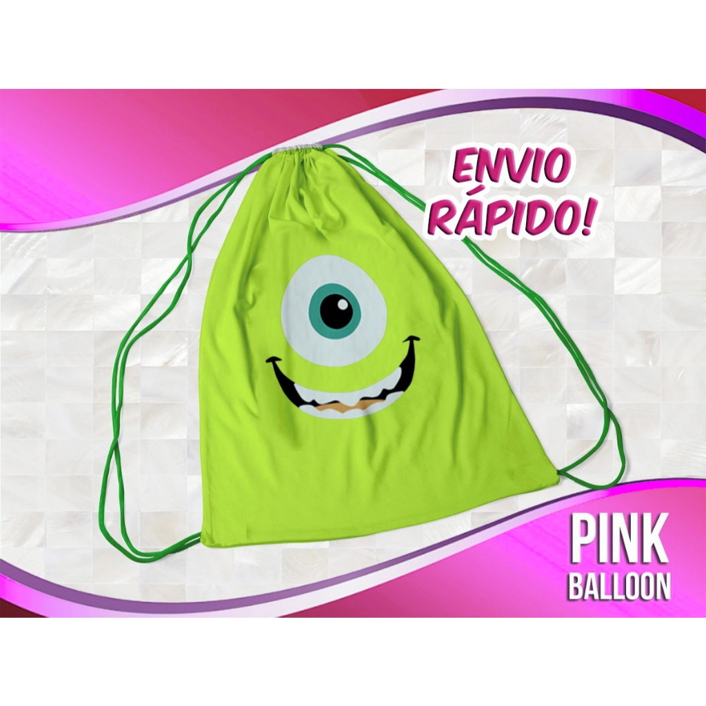 MOCHILINHA MONSTROS S.A MIKE (ENVIO RÁPIDO) - SACOLINHA LEMBRANCINHA