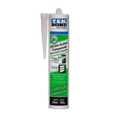 Adesivo De Silicone Acético Construção Multiuso 270g Transparente Vedação Banheiro Resistente