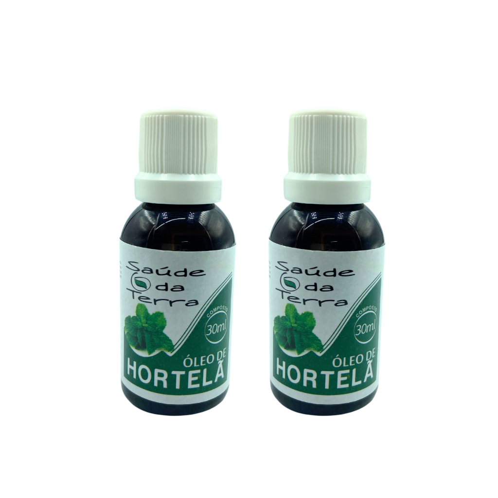 Kit óleo de hortelã 2 unidades de 30ml saúde da terra em Oferta na Shopee