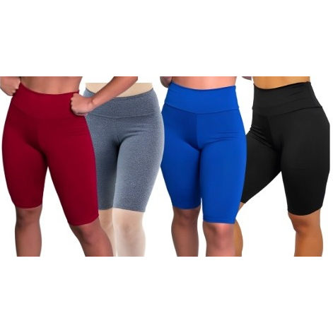 BERMUDA DE ACADEMIA LEGGING SUPLEX ESTAMPADO FEMININA CINTURA ALTA em Oferta na Shopee