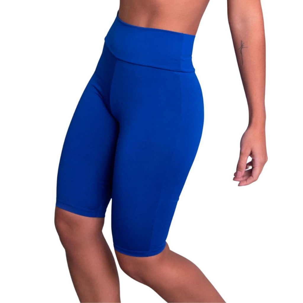 BERMUDA DE ACADEMIA LEGGING SUPLEX ESTAMPADO FEMININA CINTURA ALTA