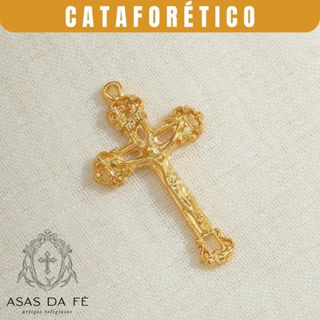 30 Crucifixos Para Terço Dourado Cataforético Peça para Montagem de Terço Católico Alta Qualidade em Oferta na Shopee