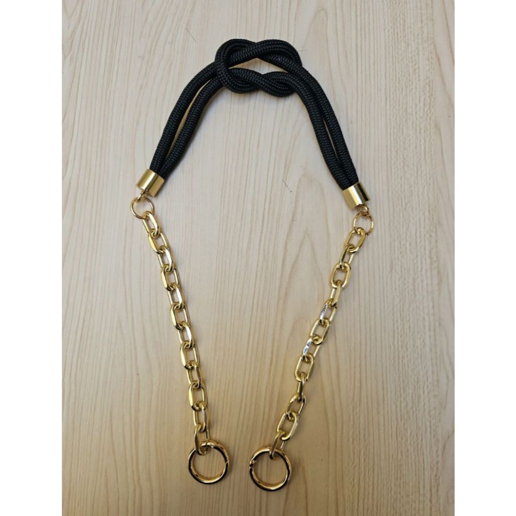 ALÇA PARA BOLSAS DE CORDÃO NÁUTICO COM CORRENTE 70CM,BOLSAS DE CROCHE,CARTEIRA,CLUTCHES,CELULAR