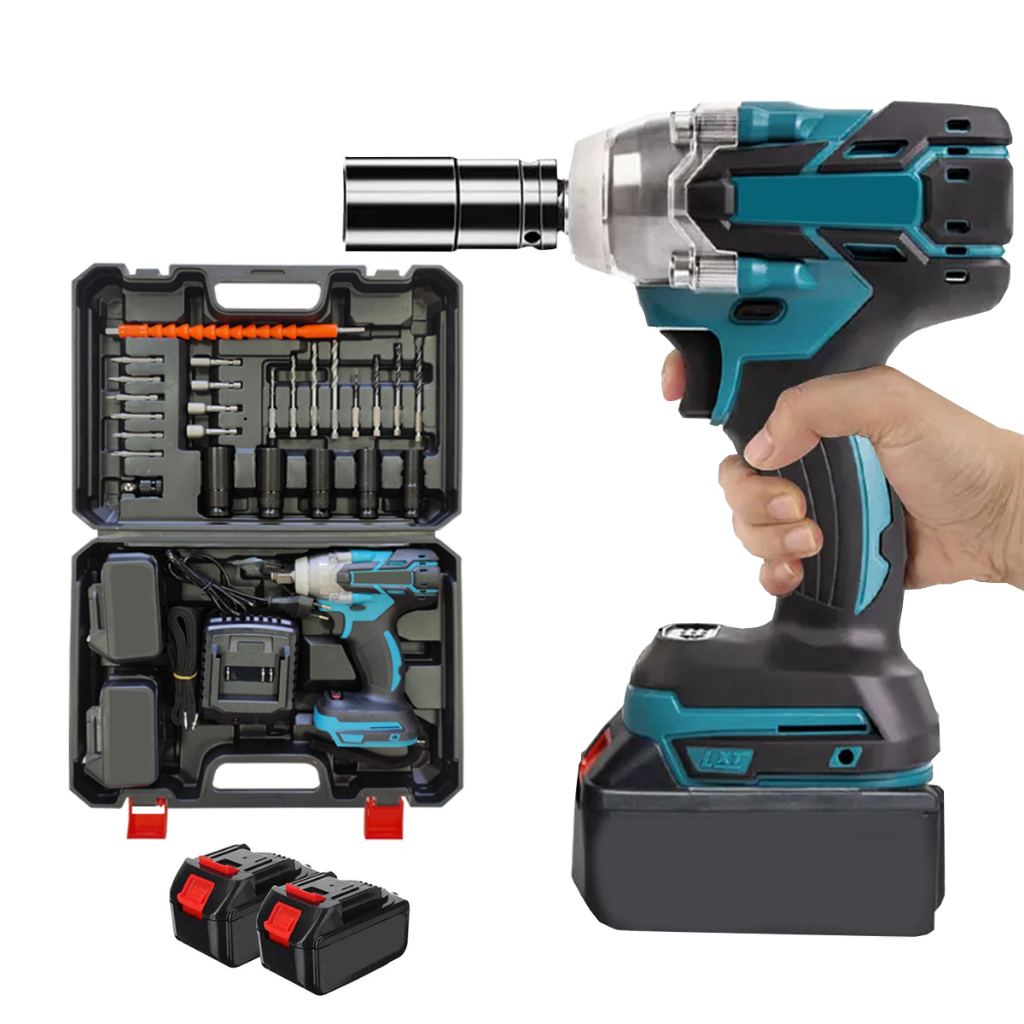 Chave De Impacto Parafusadeira Furadeira 02 Baterias 48v