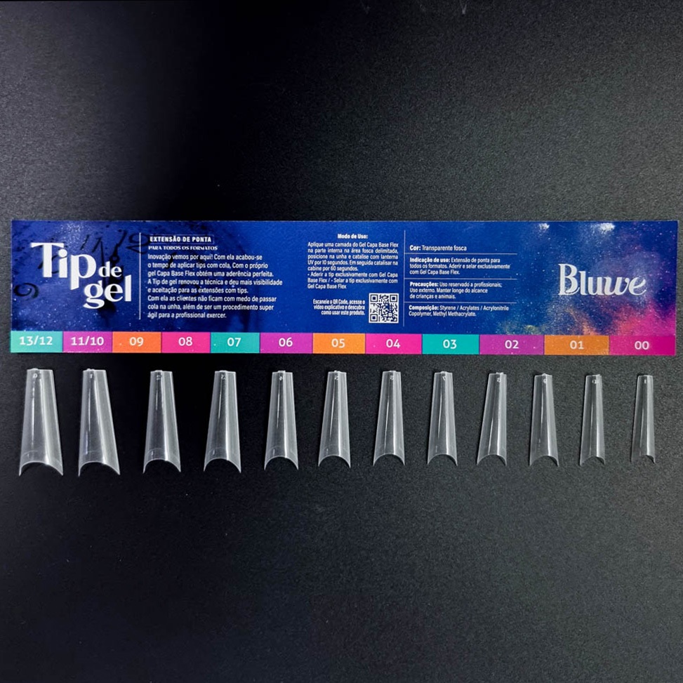 Tip de Gel Extensão de Ponta Formato Bailarina - Bluwe