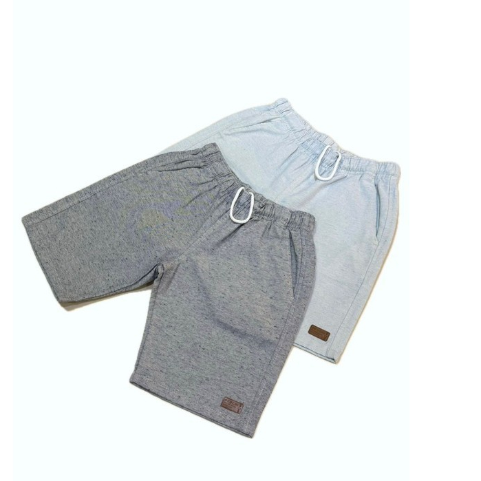 Bermudas Ogochi Juvenis Masculinas em Linho Casuais Colors