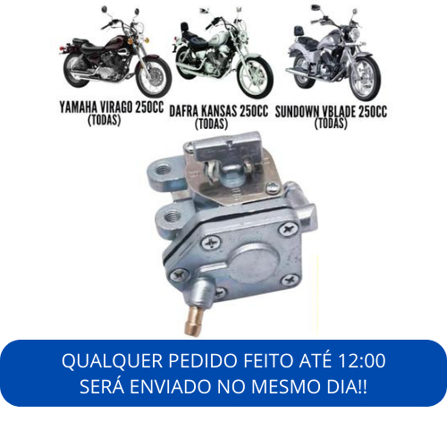 Torneira Combustível Virago 250 Kansas Vblade Garinni 250cc