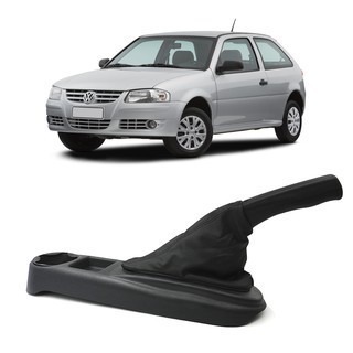 Prolongador Console Gol Voyage Saveiro G4 G5 G6 C/ Coifa Freio Mão Cinza Novidade em Oferta na Shopee