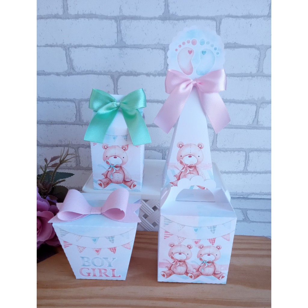 Kit Festa Chá Revelaçãoa | Personalizados | Aniversários | Papelaria Personalizada | caixinhas | Lembrancinhas
