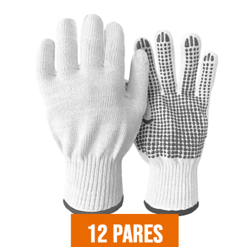 12x Luvas de Proteção Plastcor Pigmentada Tatex Branca Tam Único - Valor Promocional em Oferta na Shopee