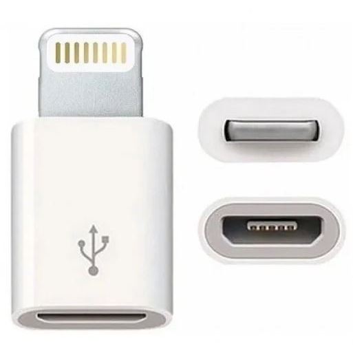 Adaptador Micro USB Lighting Iphone Universal Carregador Portátil