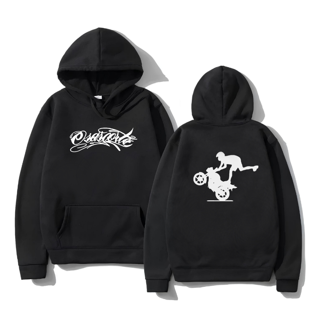 Moletom Blusa de Frio Osascorte Familia 244 Grau Empinando Moto Motoqueiro em Oferta na Shopee