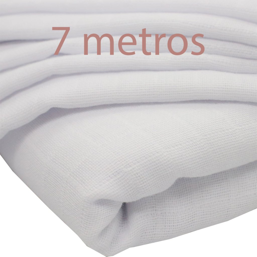 Tecido Fralda Pano Valletex 7 metros Quadriculada