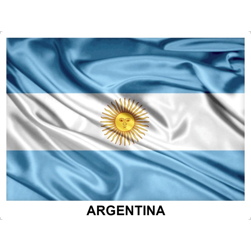 Bandeiras da Argentina Grande Cetim com Acabamento 150x1,00 em Oferta na Shopee