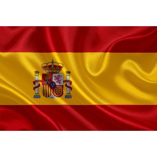 Bandeira da Espanha Grande Cetim com Acabamento 150x1,00 em Oferta na Shopee