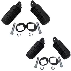 Kit 4 Pedaleira Traseira Dianteira Cbx Twister 250 Cb 300 Titan 150 Strada