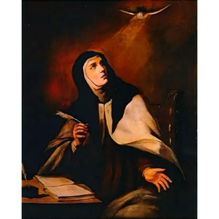 Quadrinho Santa Teresa de Jesus / Santa Teresa D’Ávila 10cm em Oferta na Shopee