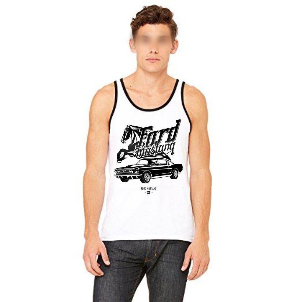 Camiseta Ford Mustang Regata Masculino Ringer - No Sense