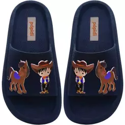 Chinelo Slide Menino Nº 25 Ao 40 Nuvem Moda Infantil Masculino 12.117