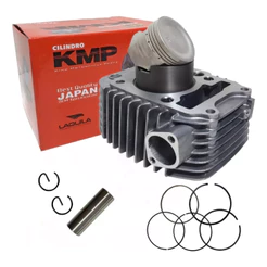 Kit Cilindro Pistao Aneis Biz125 Carburada 2005 A 2008 Kmp