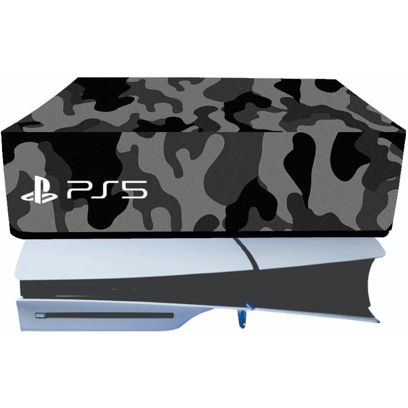 Capa Skin Para PS5 Slim - Horizontal - Camuflada Cinza em Oferta na Shopee