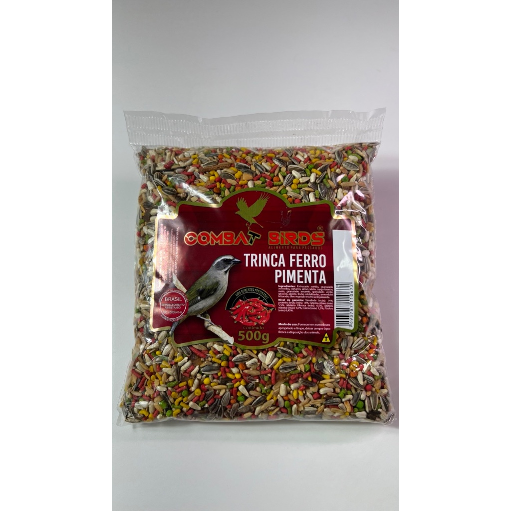 RAÇÃO PARA TRINCA FERRO PIMENTA - MISTURA DE SEMENTES PENEIRADAS em Oferta na Shopee