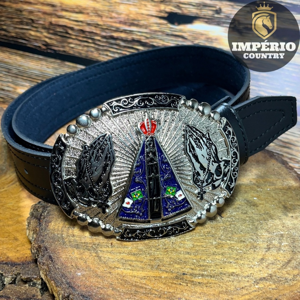 *Cinto Country Premium Fivela Nossa Senhora Aparecida Abençoar Promoção em Oferta na Shopee