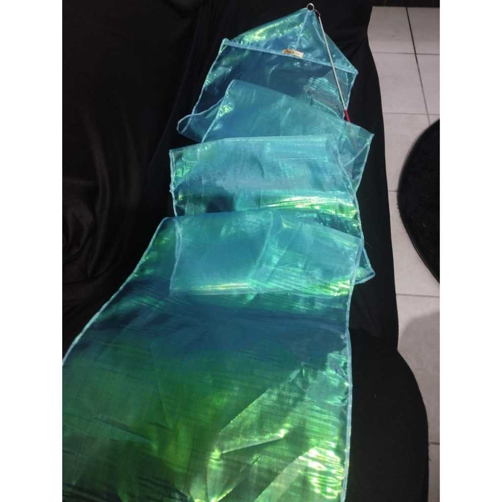 Poi Holográfico Modelo Pipa Organza Brilhante 3 Metros Opção com Estilete e Capa em Oferta na Shopee