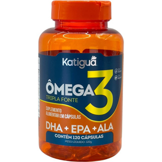Ômega 3 Tripla Fonte Dha + Epa + Ala 1000Mg Katiguá 120 Cápsulas Soft Gel em Oferta na Shopee