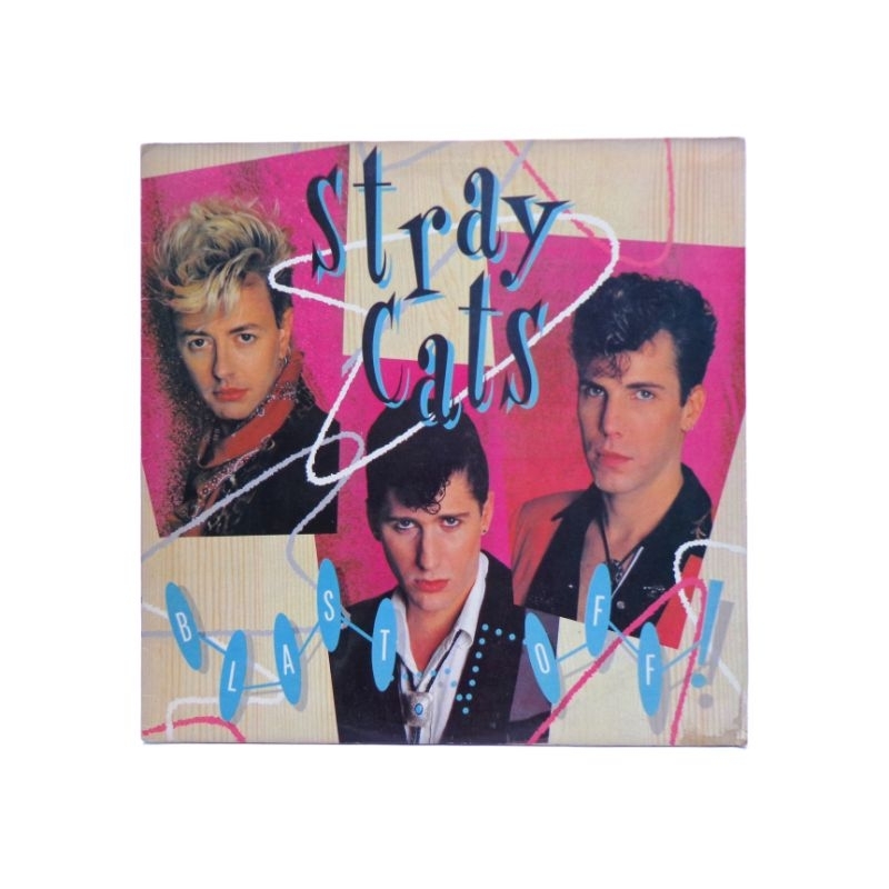 LP - Stray Cats (blast off) - nacional  - 1989 - 12" - 33rpm  - rótulo n⁰ 064.791401-1 - stereo  - não contém encarte