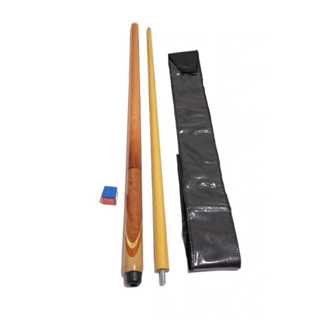 Taco de Sinuca Bilhar Marchetado C/ Capa + Giz em Oferta na Shopee