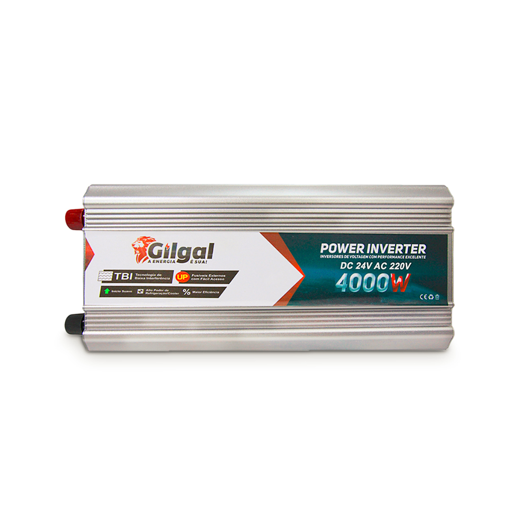 Inversor 4000w 24v 220v Onda Senoidal Energia Conversor Tensão Transformador