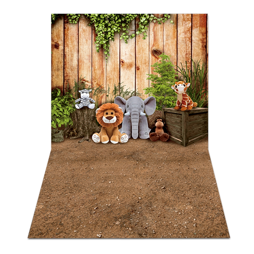 Fundo Fotográfico Animais Safári Newborn em Tecido PN-0418