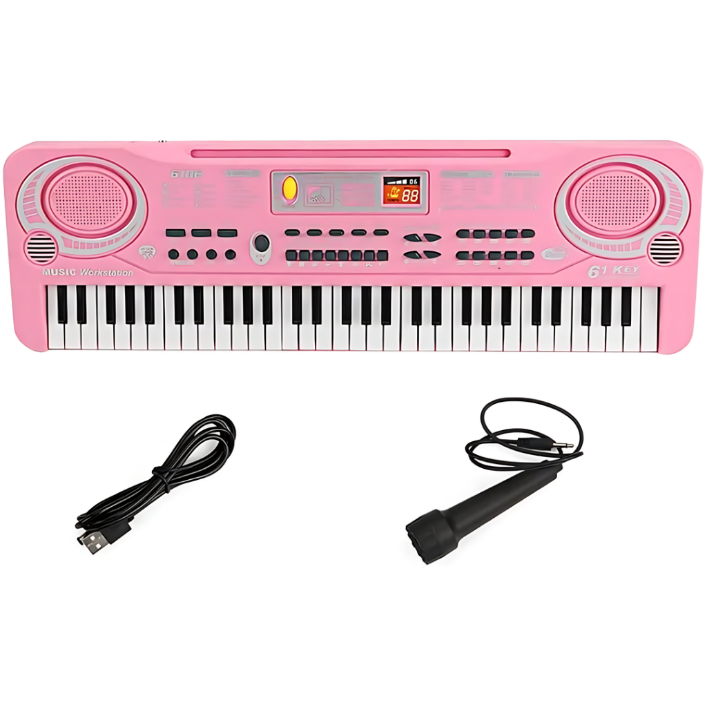 Teclado Eletrônico Musical De 61 Teclas Brinquedo Infantil