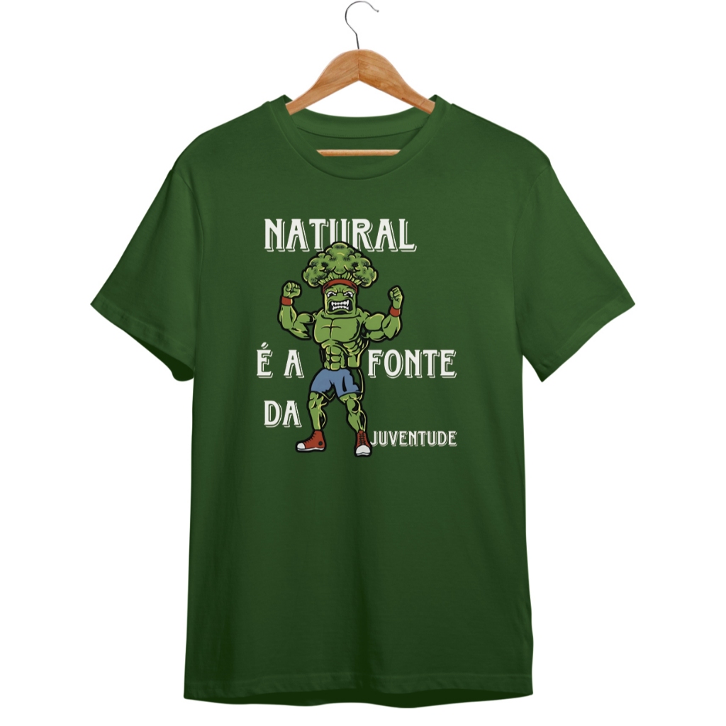 Camiseta Oversized Natural É A Fonte Streetwear Academia Unisex 100% Algodão Leve Confortável