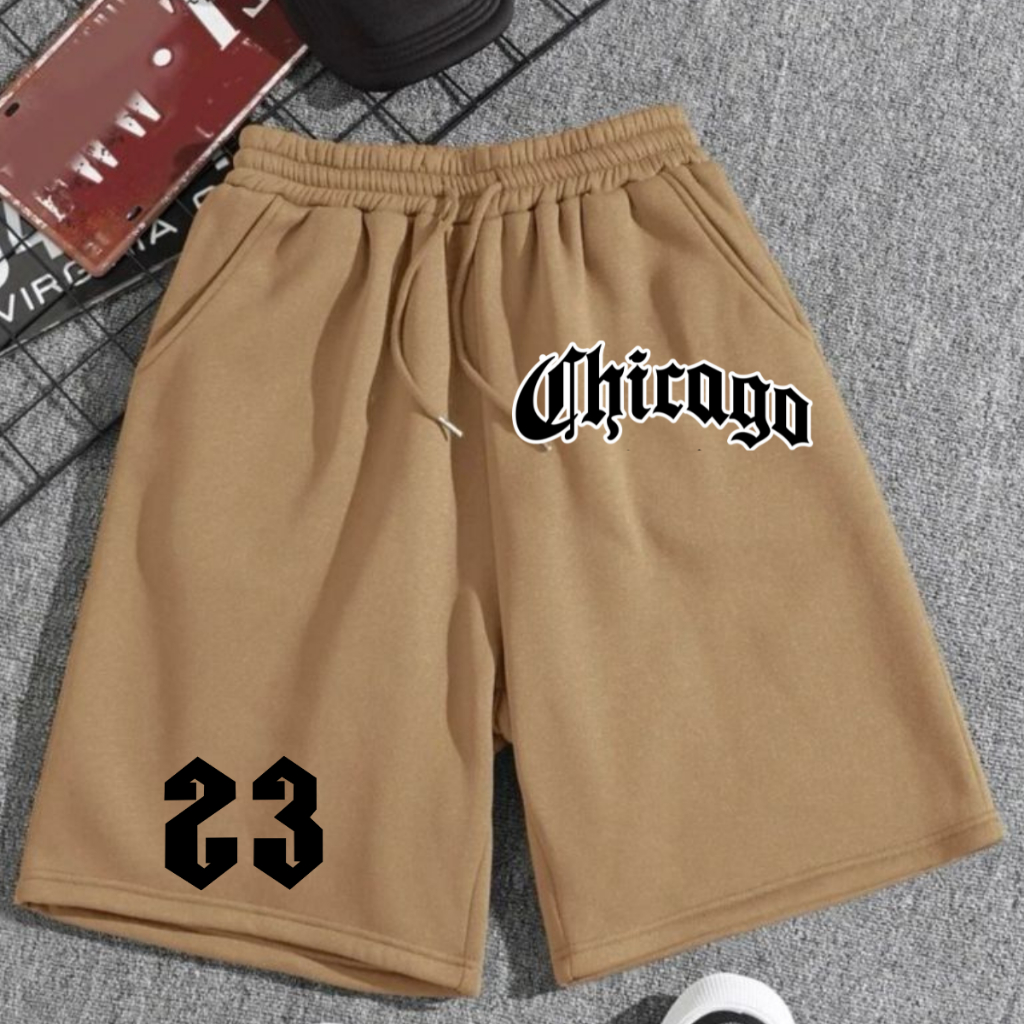 Bermuda Moletom Levinho Atlético Chicago 23 100% Moletom Flanelado Michael J pain japonês Short