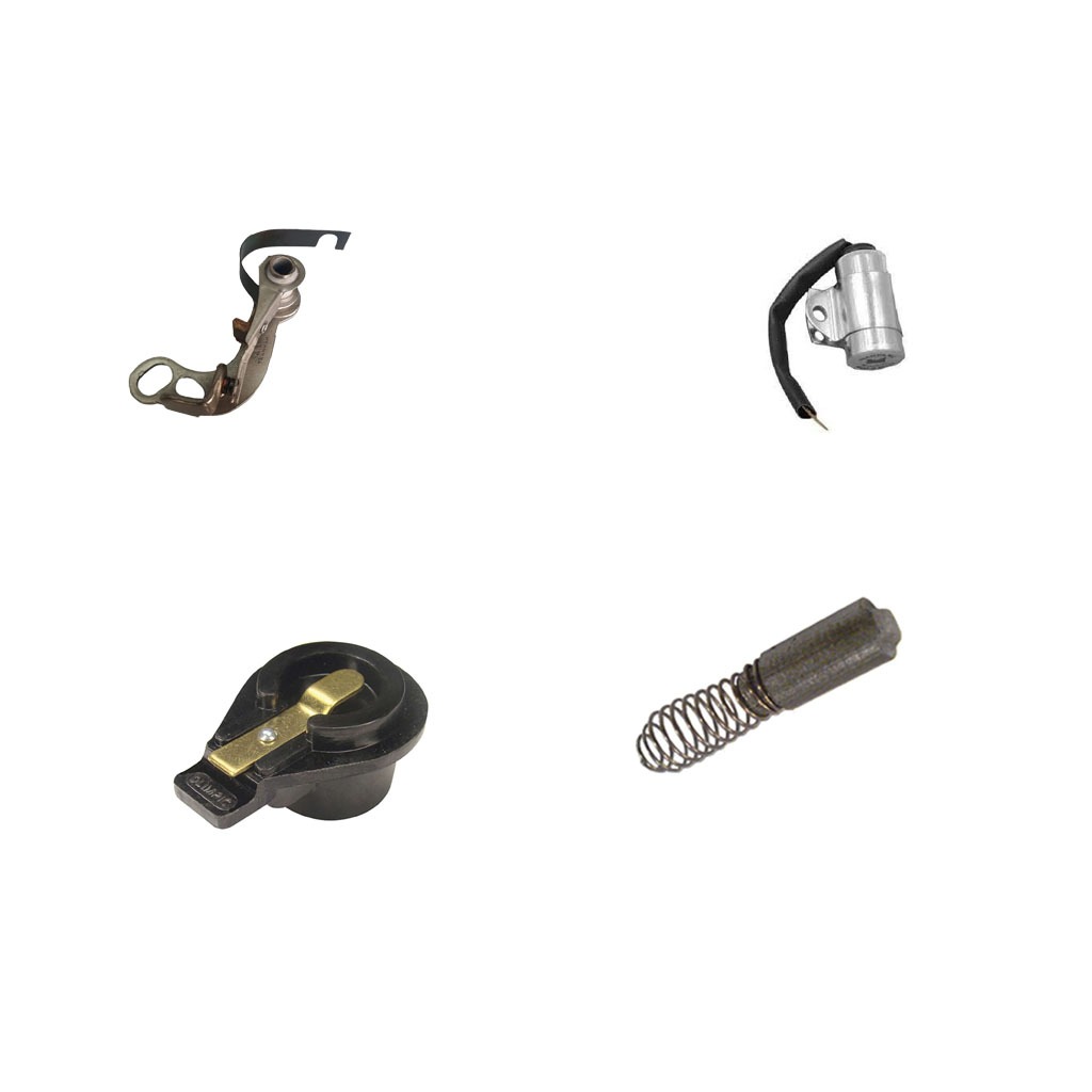 Kit Distribuidor 6cil Wapsa Platinado Rotor Condensador Carvão Jeep Willys Cj5 Rural F-75
