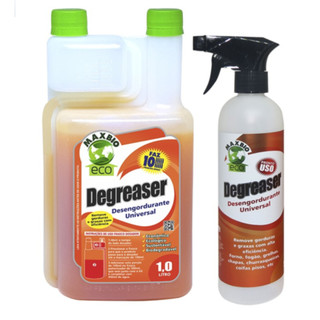 Limpador Desengordurante Degreaser 1L Maxbio Com Pulverizador Limpeza Pesada Alumínio Vidros Grelhas