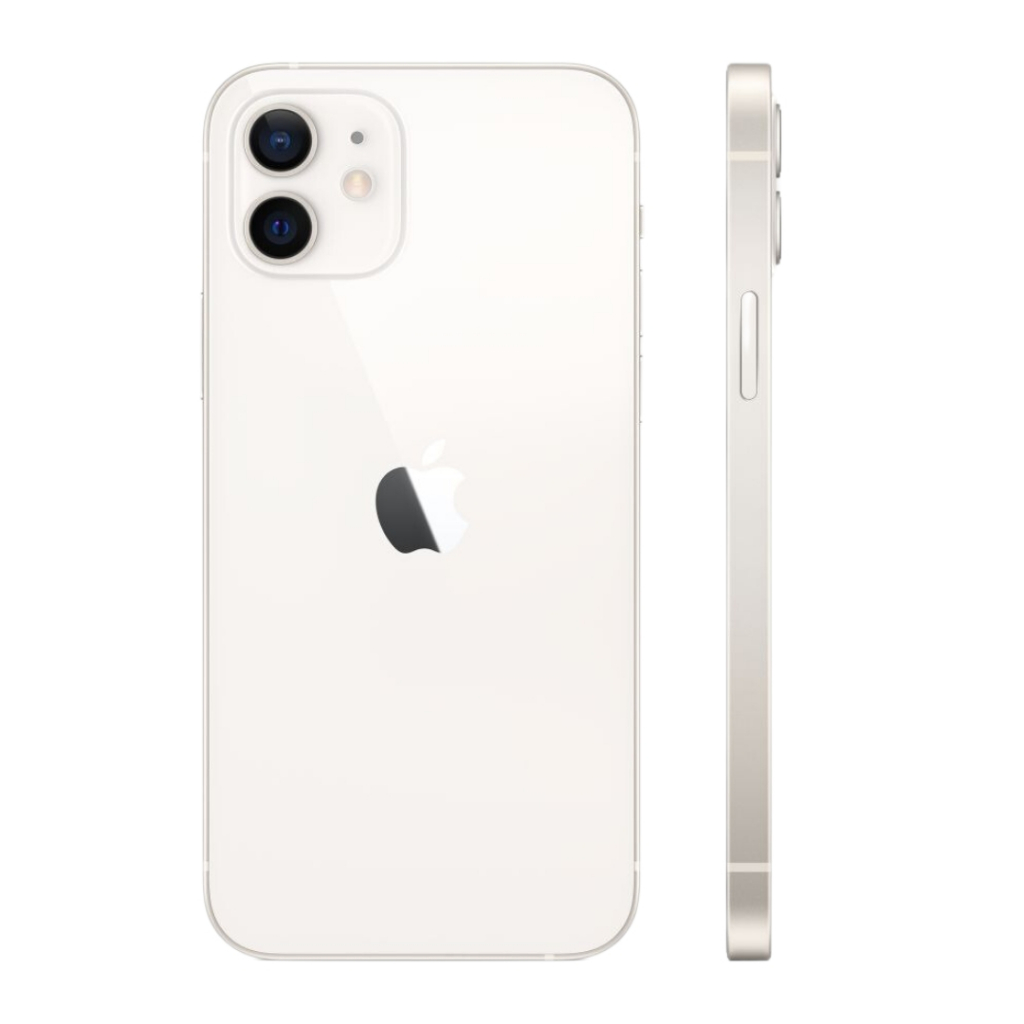 iPhone 12 branco com A14 e 4K | Apple