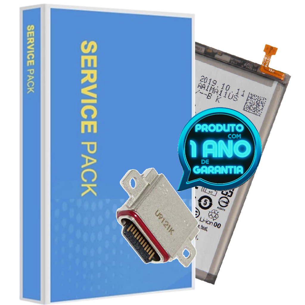 Battria de Alta Capacidade Compatível Galaxy S10 Plus G975f + Conector Carga + 1 Ano Garantia!