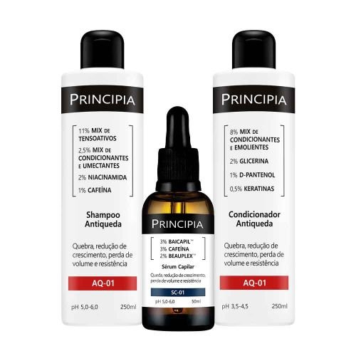 Principia Kit Antiqueda Trio Shampoo + Condicionar + Sérum Capilar