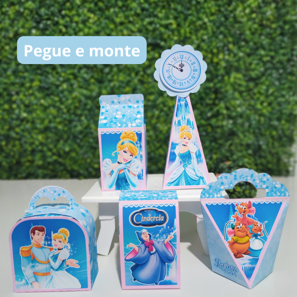 Personalizados Cinderela / Lembrancinha Aniversário / Caixinhas Lembrancinhas