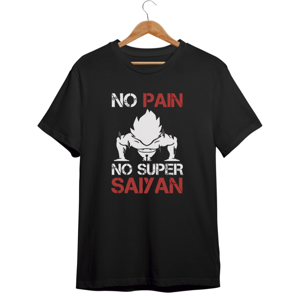 Camiseta Oversized No Pain No Super Streetwear Academia Unisex 100% Algodão Leve Confortável