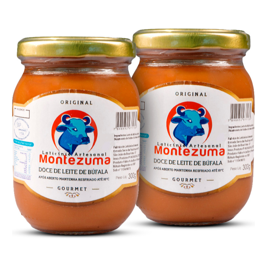 Doces de Leite de Búfala Gourmet Montezuma 300g Kit de 2